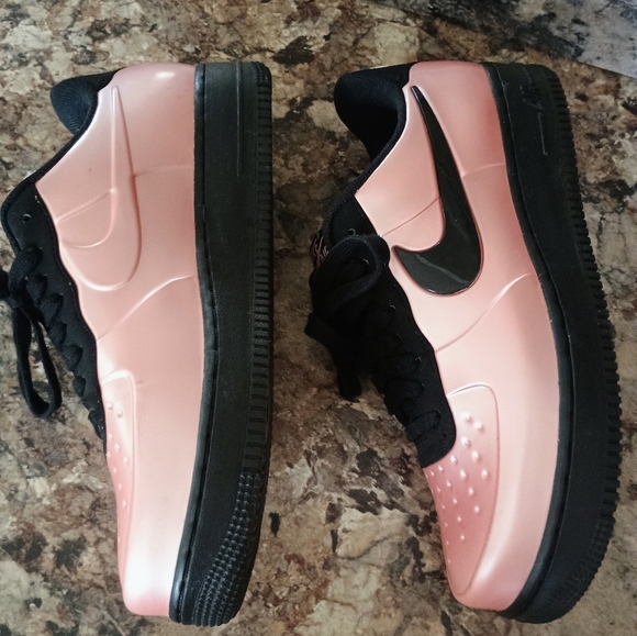 Pink And Black Foamposite Air Force One Rare Men's 7.5 Women's 9 - Picture 9 of 11